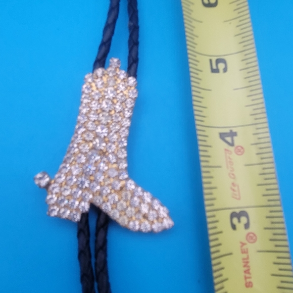 🤠 Rhinestone Cowboy 🤠 Boot Bolo - Picture 5 of 5